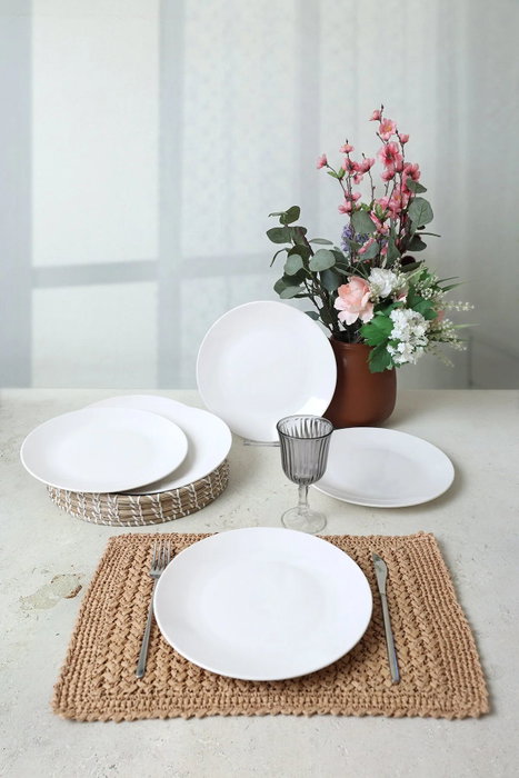 Hermia Set de Servicio de Pastel de 6 Piezas Blanco